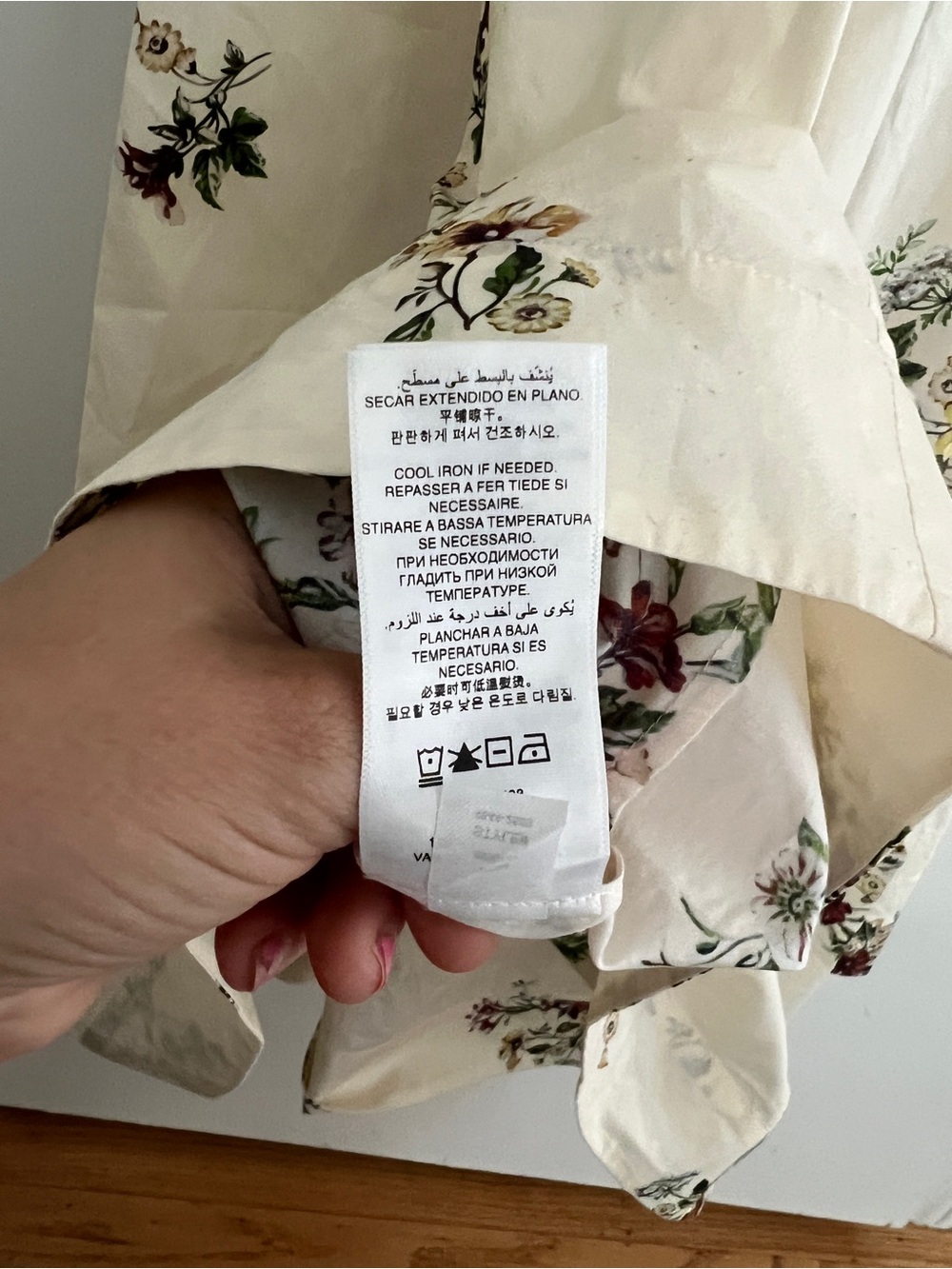 Doen Kaira Dress XS Flawless Cream Floral Smocked Midi Dress - Picture 13 of 14